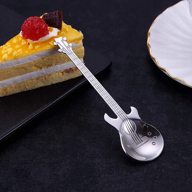 4szt łyżeczki do kawy herbaty cukru łyżka gitara Kod producenta Łyżeczki w kształcie gitary