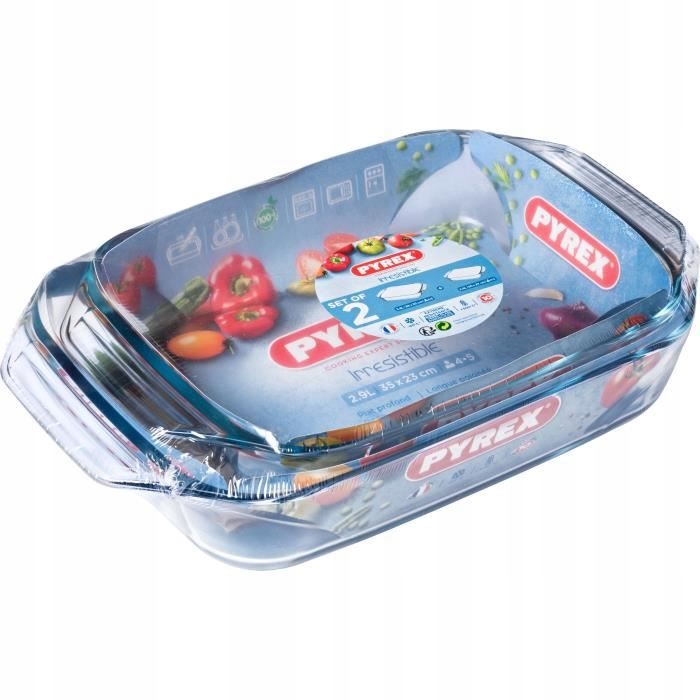 Zestaw 2 x Naczynie żaroodporne lasagne PYREX