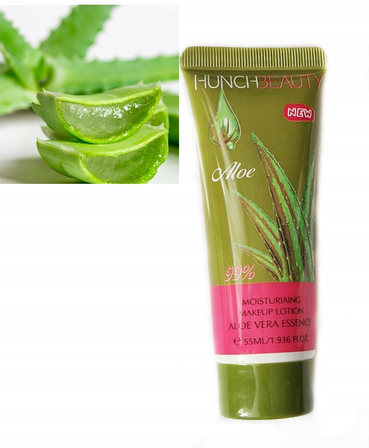 BAZA POD MAKIJAŻ z EKSTRAKTEM Z ALOESU 99% 55ml