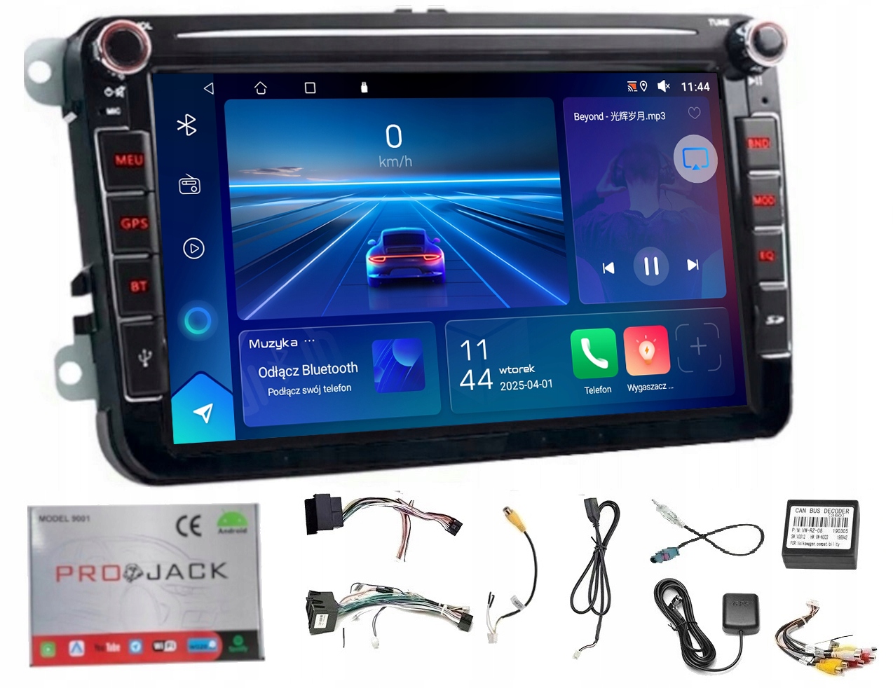 Rádio Navigácia Gps Android Vw Golf Plus 2003-2014 Wifi Carplay 64GB