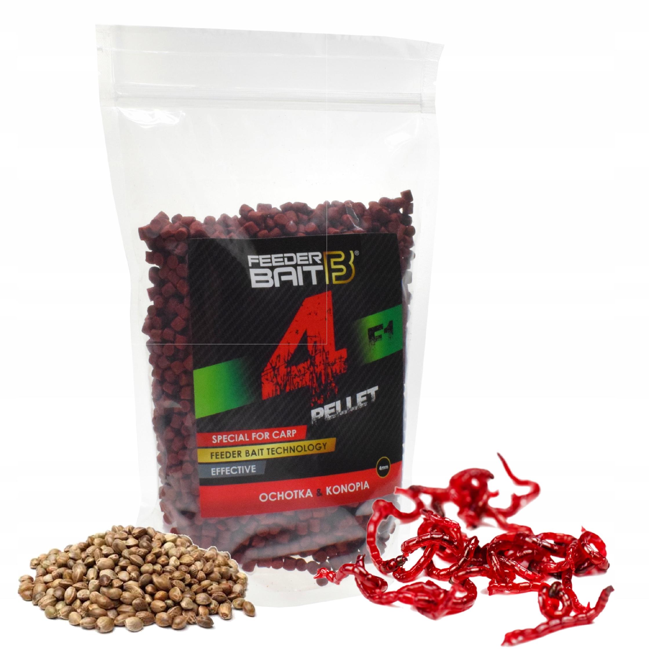 Feeder Bait Method Pellet F1 Ochotka Konopie 4 mm