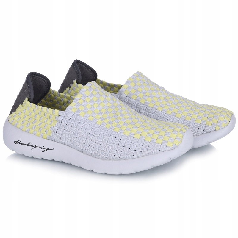 Dámské polobotky Rock Spring Samba Vanilla White limetkové/bílé gumičky VEL..40