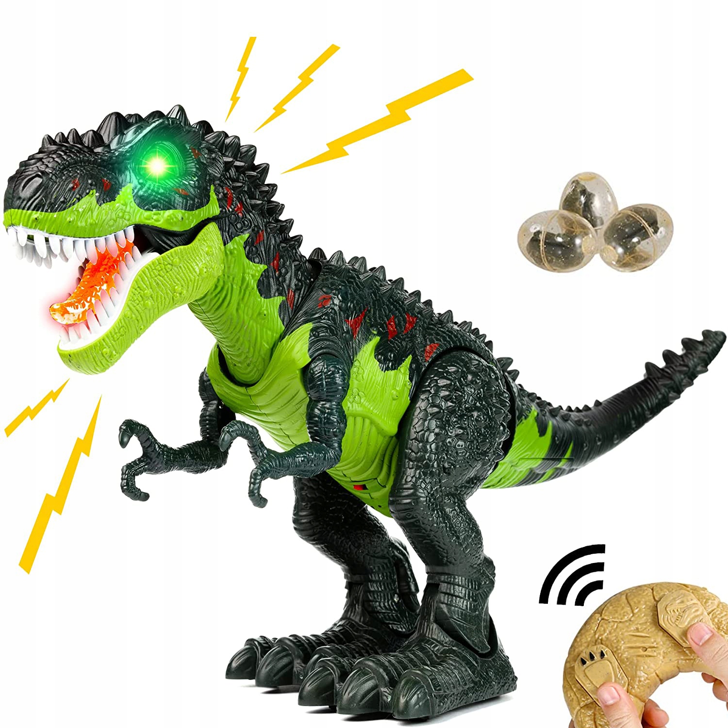 

Dinozaur Sterowany Tyranozaur z Pilotem CHODZI48cm