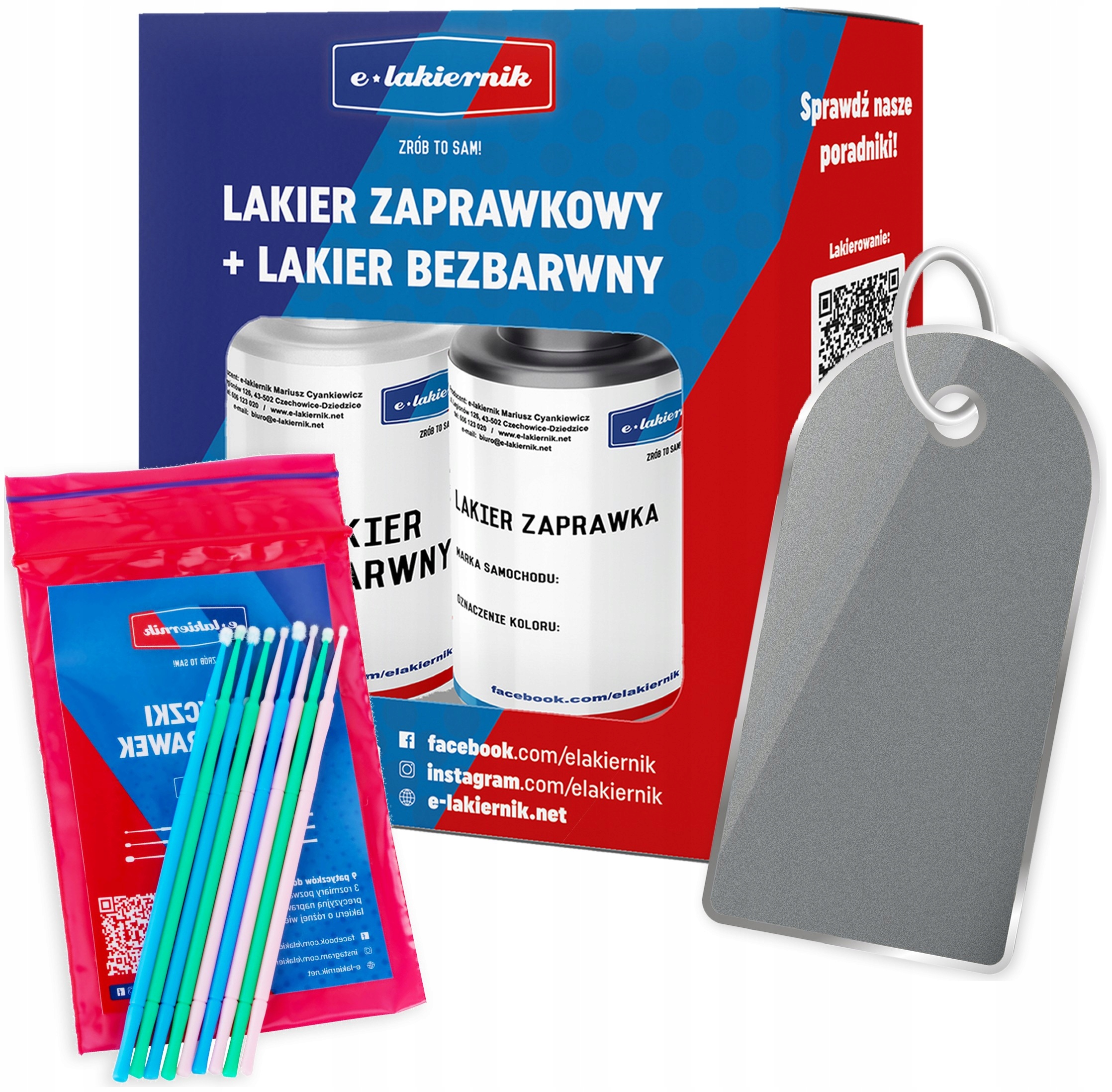 

Lakier Zaprawka Bezbarwny Patyczki Peugeot Ezrc