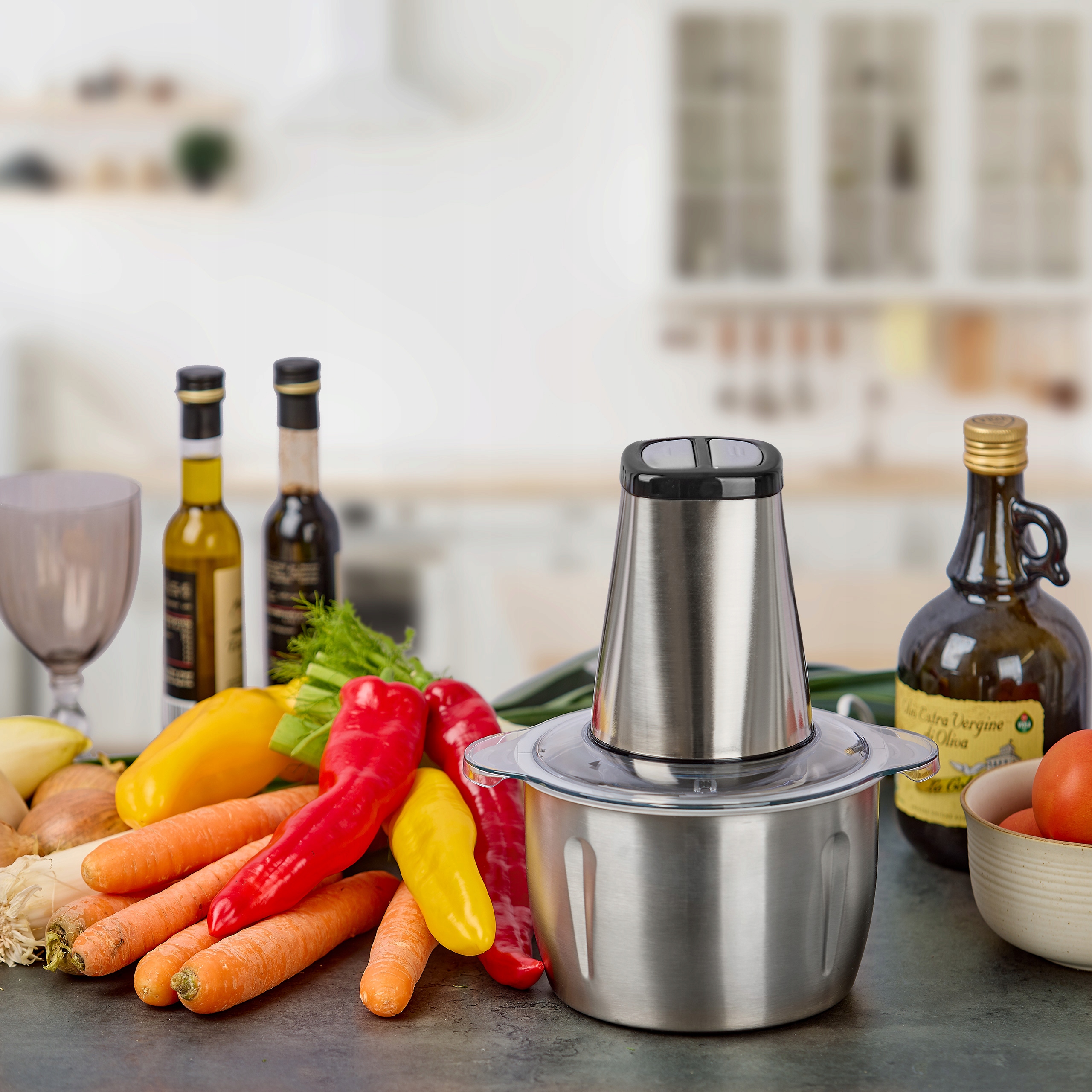 ROZDRABNIACZ BLENDER SIEKACZ DO OWOCÓW WARZYW LODU MALAKSER INOX STALOWY Marka HEINRICH'S