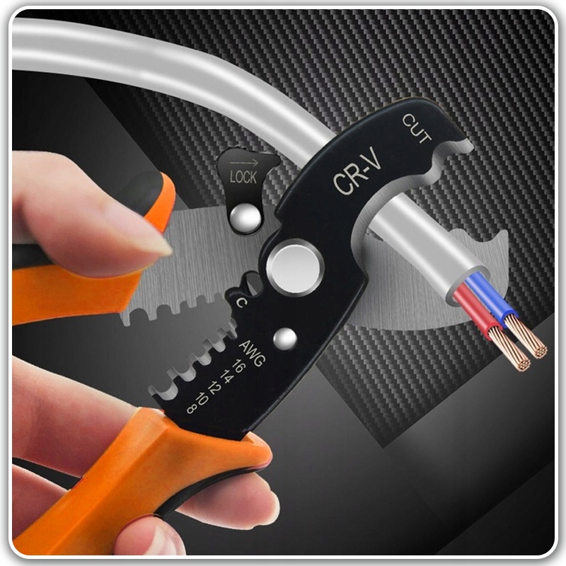 SZCZYPCE DO CIĘCIA PRZEWODÓW I ŚCIĄGANIA IZOLACJI WIELOFUNKCYJNE 180MM Kod producenta SZCZYPCE DO CIĘCIA PRZEWODÓW I IZOLACJI