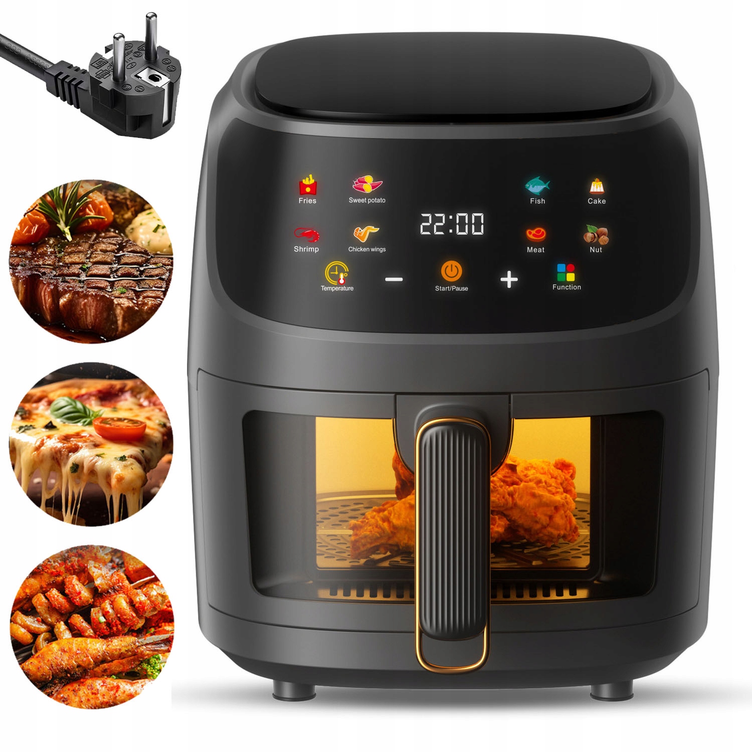 Frytkownica Beztłuszczowa 8L Air Fryer Frytownica Powłoka Nieprzywierająca