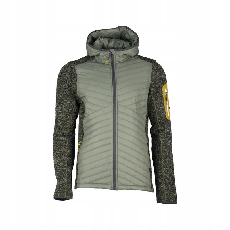 GTS407742L dámská hybridní bunda Knitmix Hybrid khaki velikost 36 S