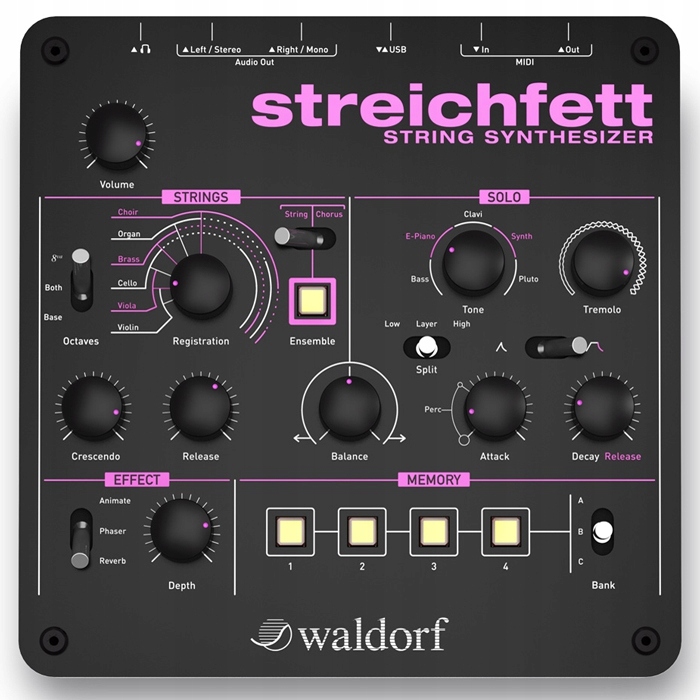 Waldorf Streichfett String Synthesizer (Smyčcový Syntetizér)