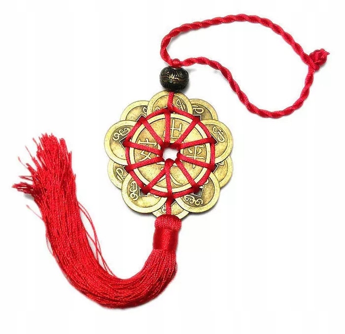 

Sznurek Talizman Feng Shui Chińskie Monety Happy