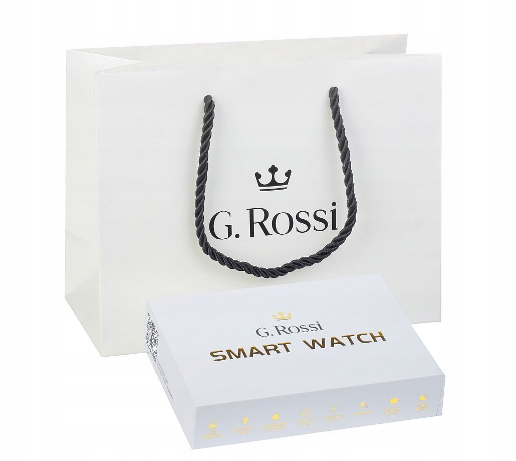 ZEGAREK SMARTWATCH DAMSKI G.ROSSI ELEGANCKI NA PREZENT 2 PASKI Kształt koperty okrągła