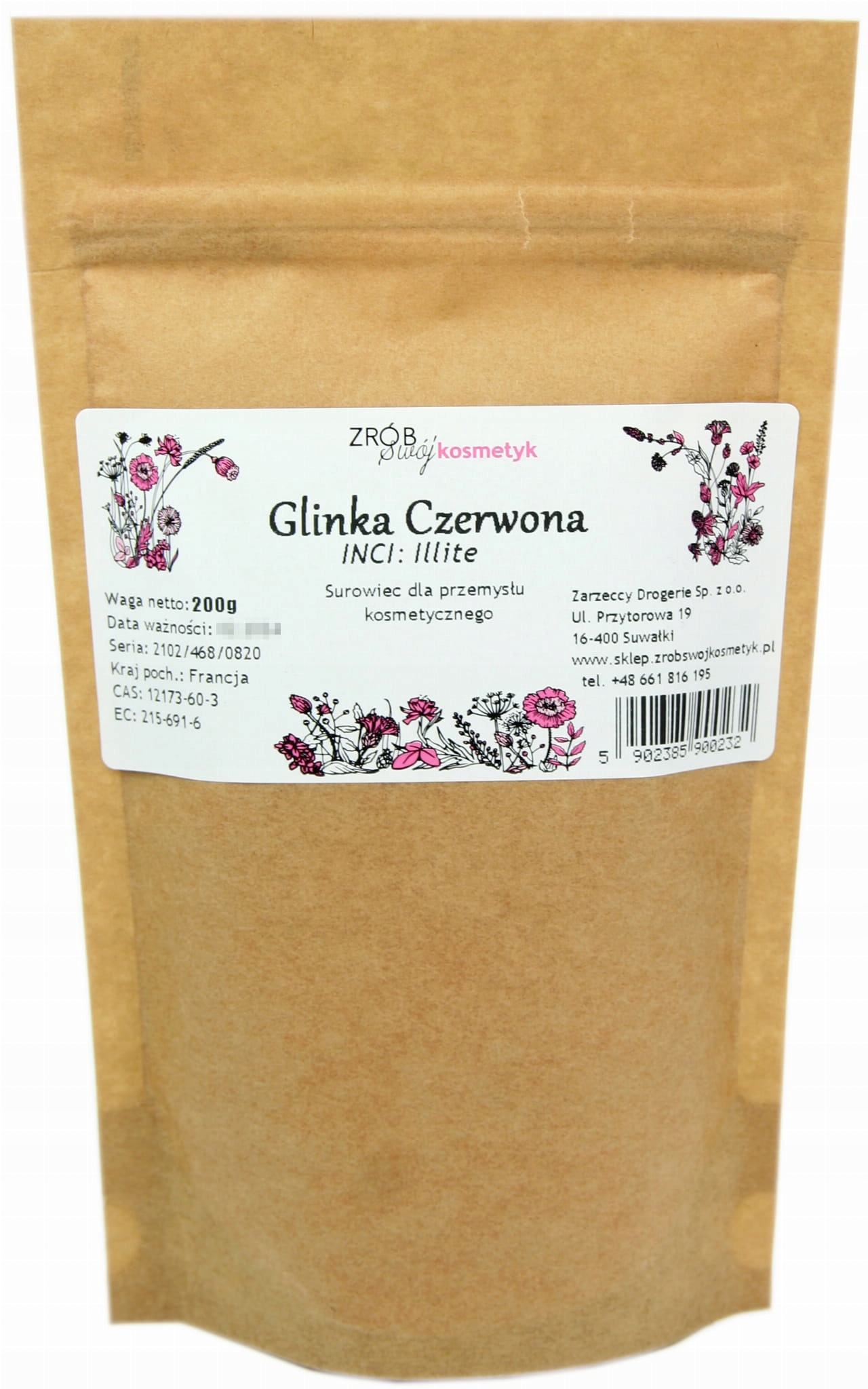 

Glinka Czerwona -Cera Naczyniowa- 200g