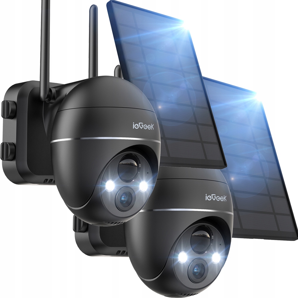 

2szt Kamera Solarna Zewnętrzna Obrotowa na Baterie