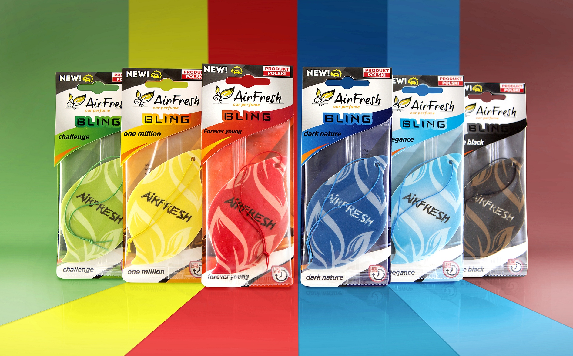 AIRFRESH ZAWIESZKI ZAPACHOWE, SET 30 SZT. ZAPACHÓW Marka inny