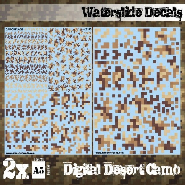Decals Sheets Digital Desert Camo kalkomanie