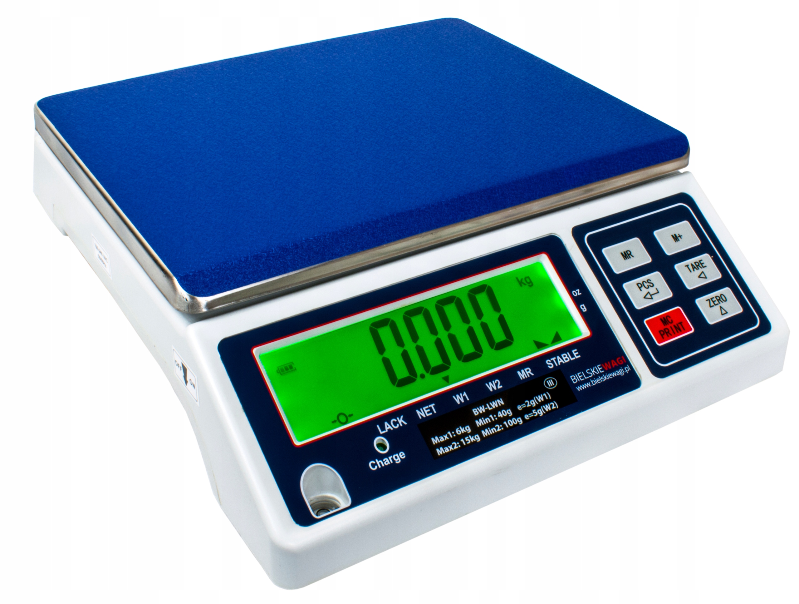 Obchodová Váha S Legalizací 30 kg Skladová Počítací Kusy Velký Displej