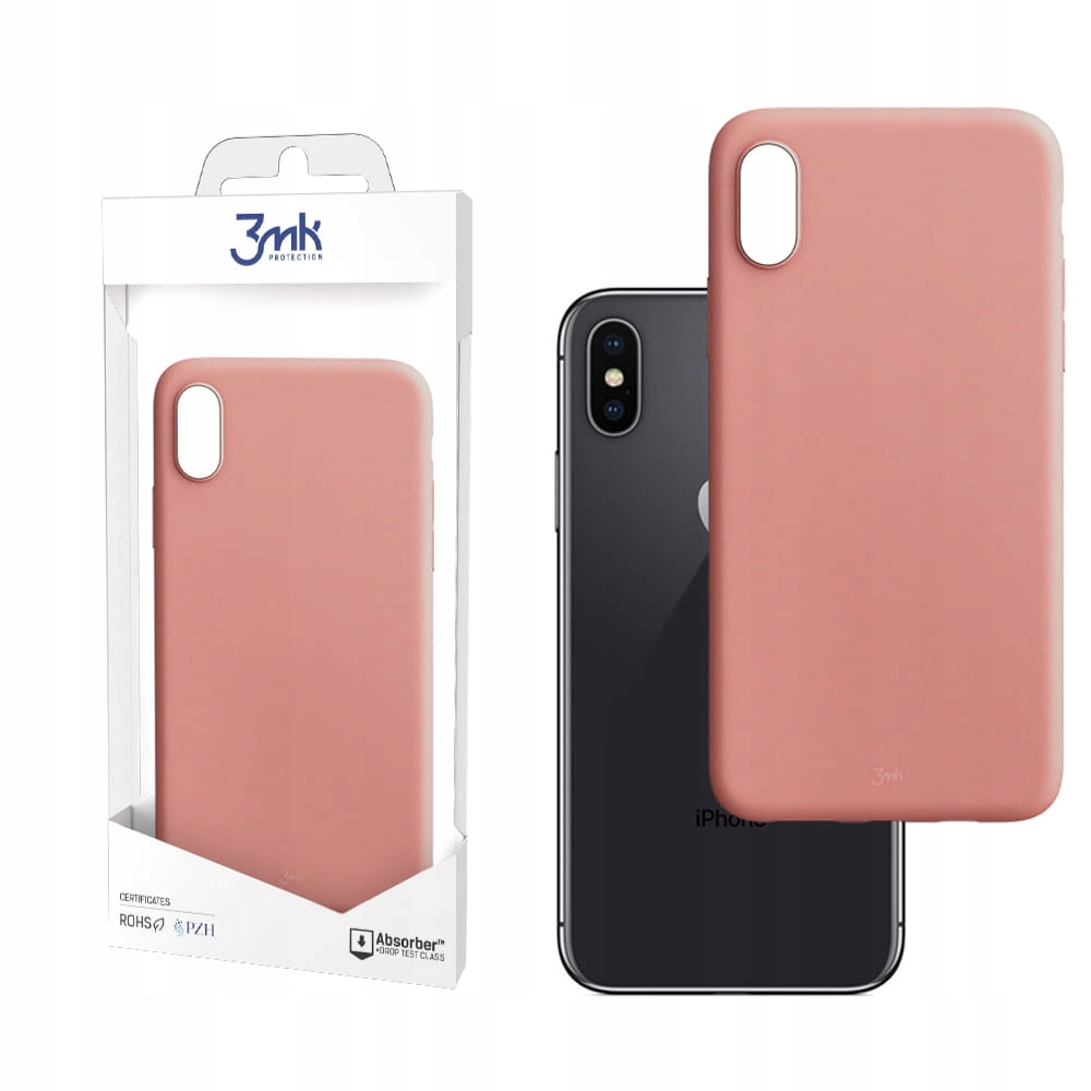 

Różowe odporne etui do iPhone X / Xs 3mk Matt Case