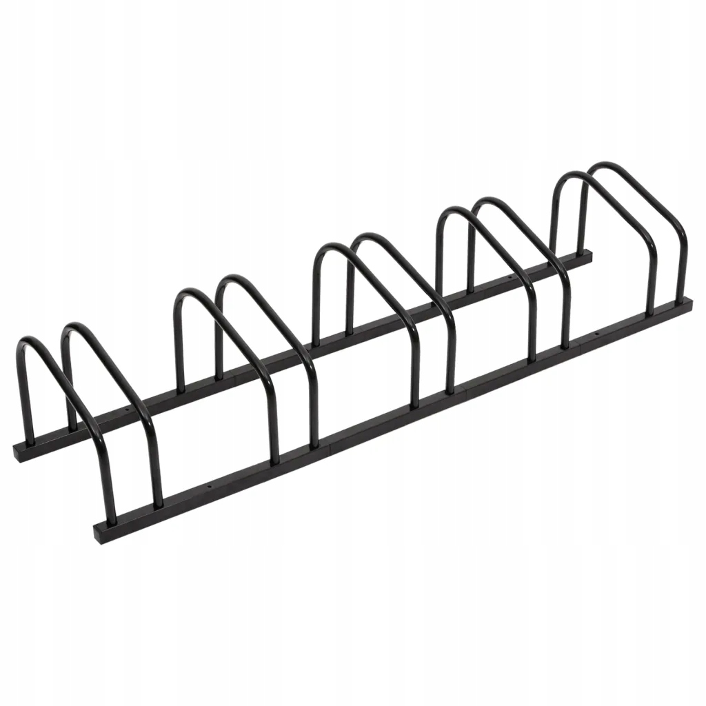 Ocelový Stojan na Kola pro 5 Jízdních Kol, Černý, 133,5x33x26 cm