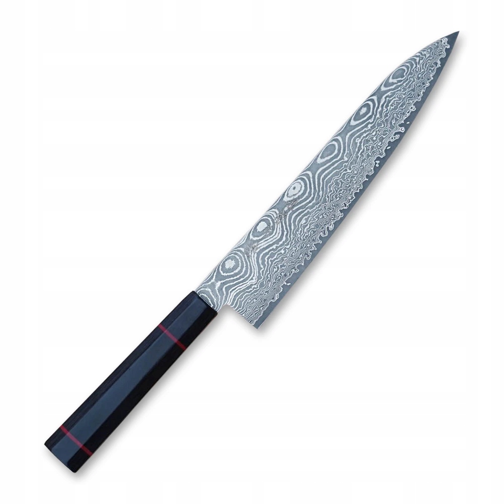 Japonský nôž Gyuto/Chef 210 mm Kanetsune Damascus Namishibuki
