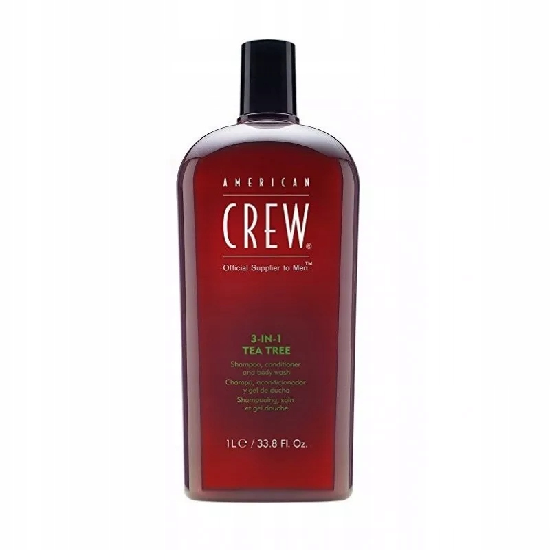 American Crew Tea Tree Šampon na vlasy, kondicionér a sprchový gel 3v1 10