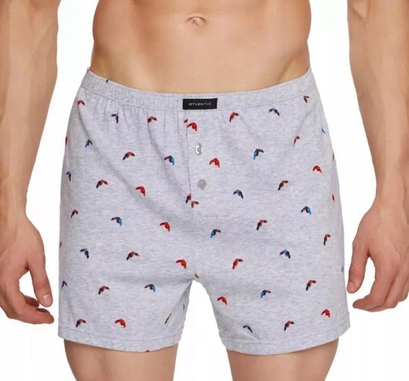 

Atlantic Luźne Bokserki Męskie MBX608 Szare XL