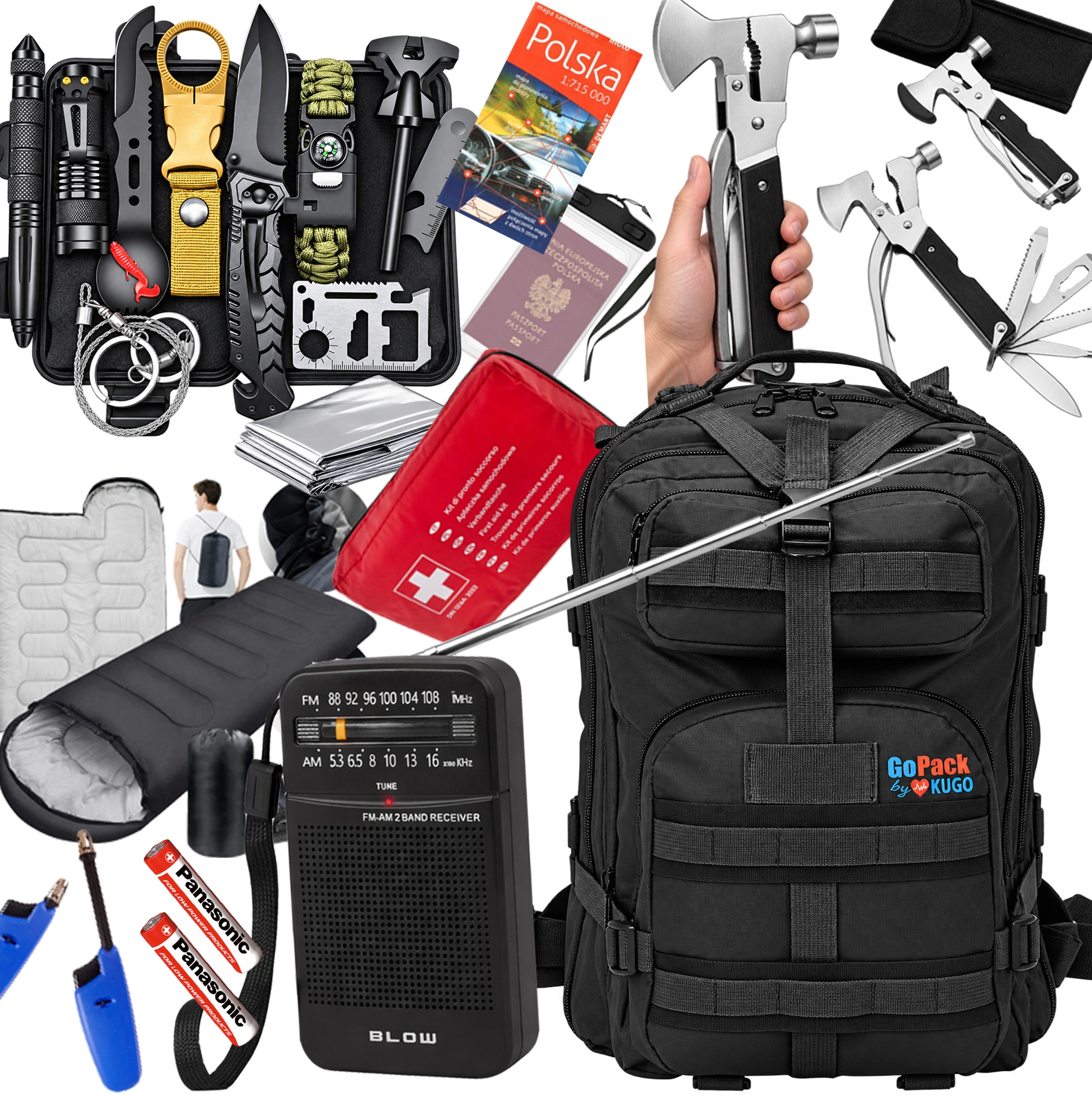 Batoh s vybavením Gopack LX Rcb, záchranářská sada 60 v 1