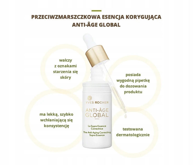 YVES ROCHER ANTI AGE GLOBAL SERUM esencja 50 ml Pojemność 50 ml