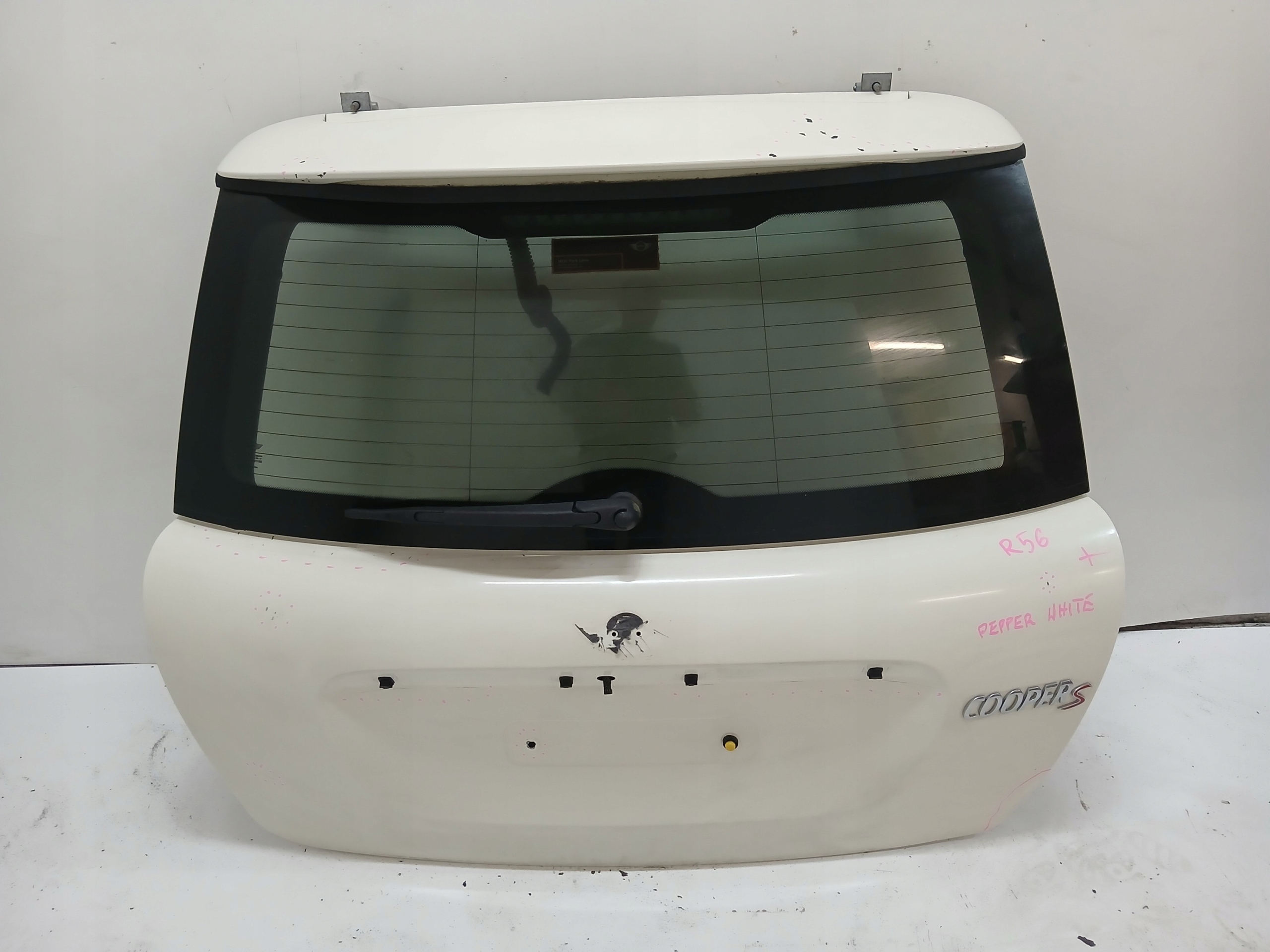 trunk door boot MINI R56 PEPPER WHITE