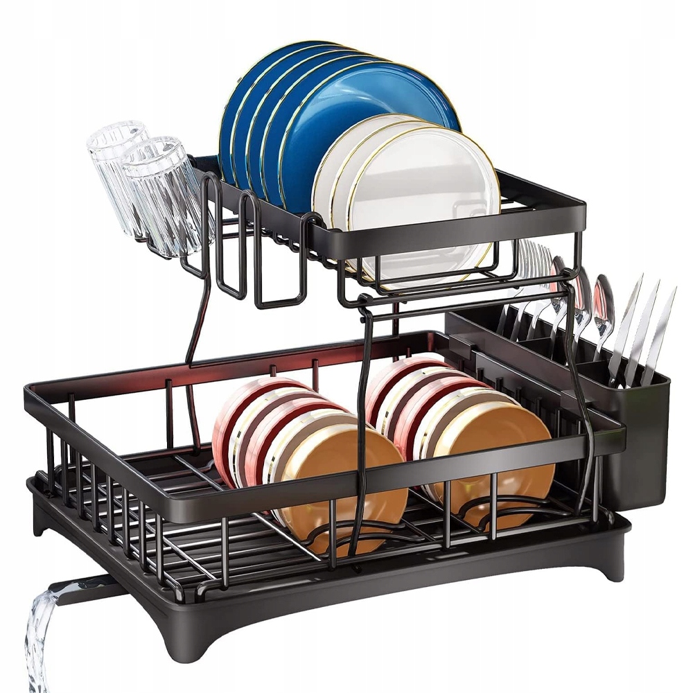 Levně Odkapávač Na Nádobí Dvouúrovňový Odkapávač Na Talíře