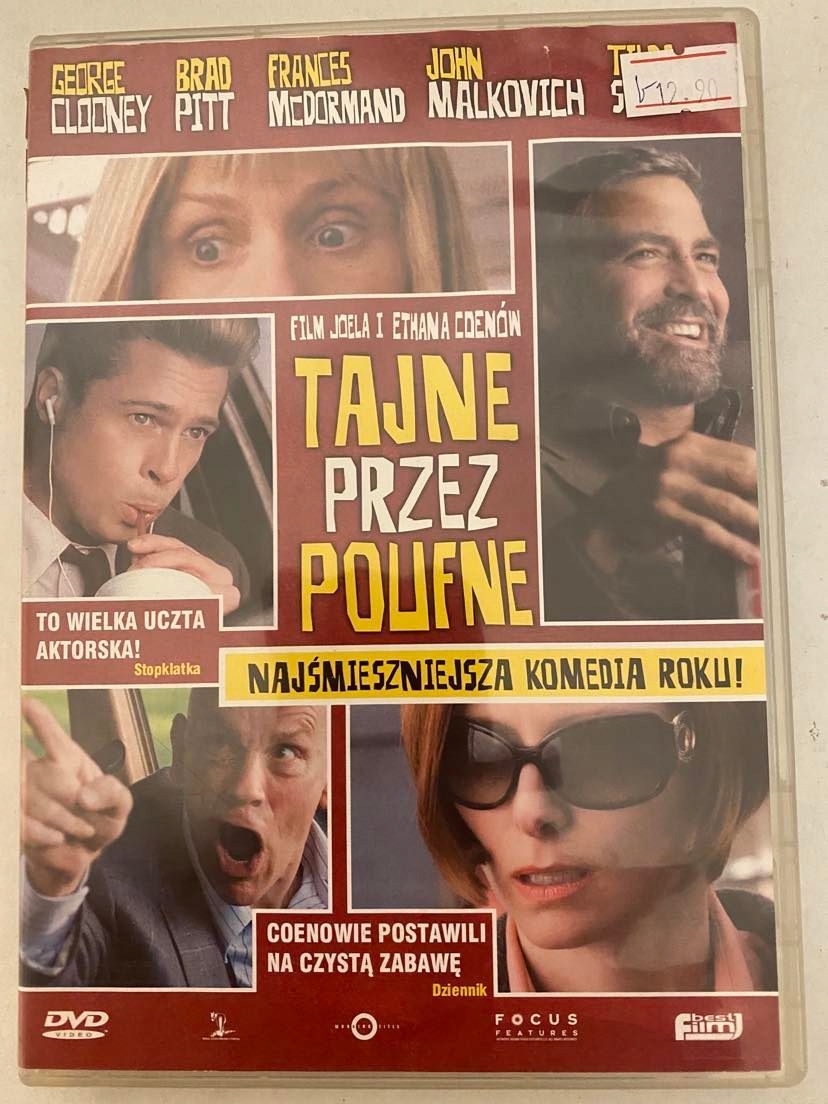 Film TAJNE PRZEZ POUFNE DVD BRAD PITT G. CLOONEY