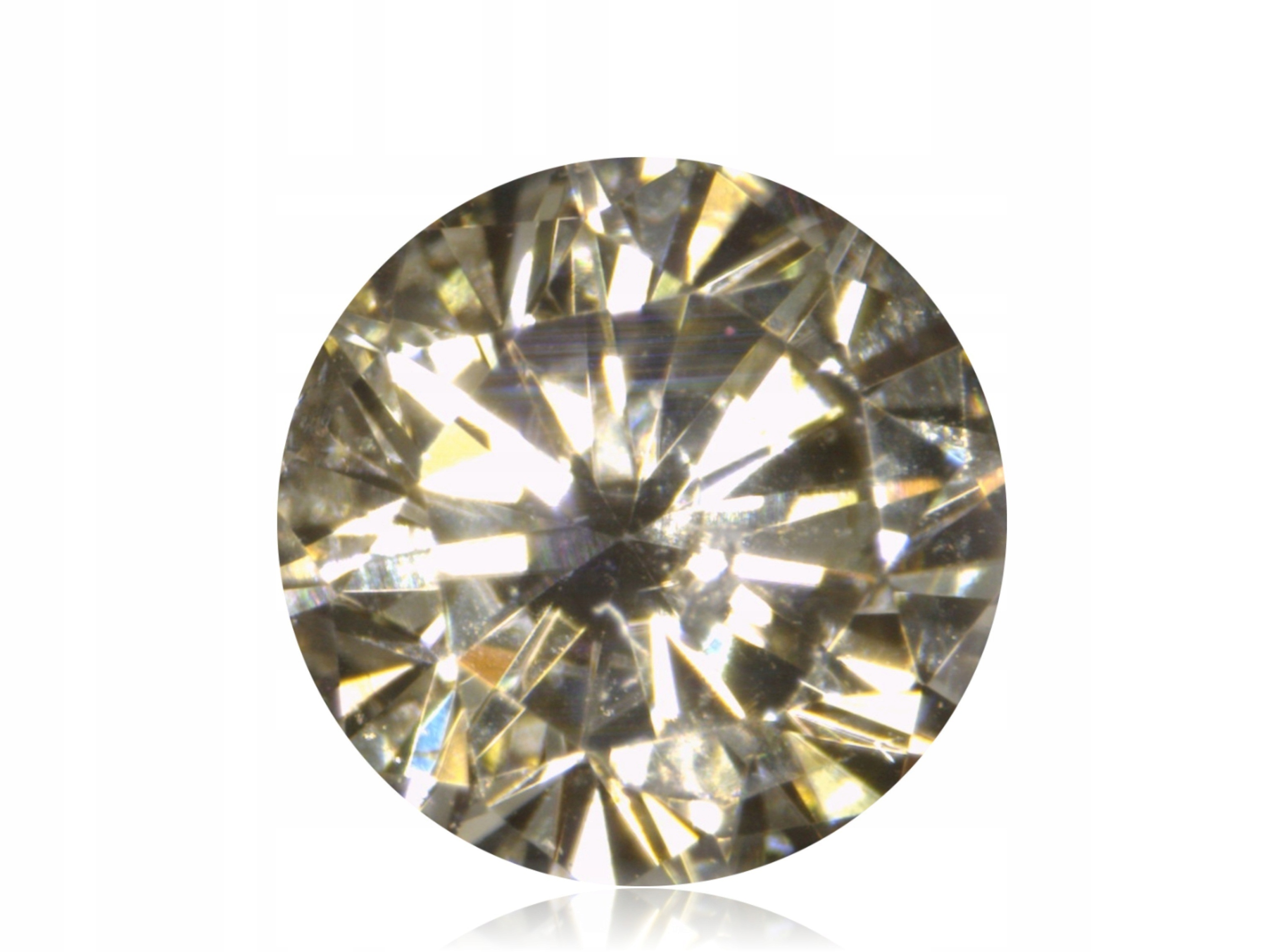 Přírodní Diamant 0.07ct Žlutý Briliant I1 eCertifikát Wbd