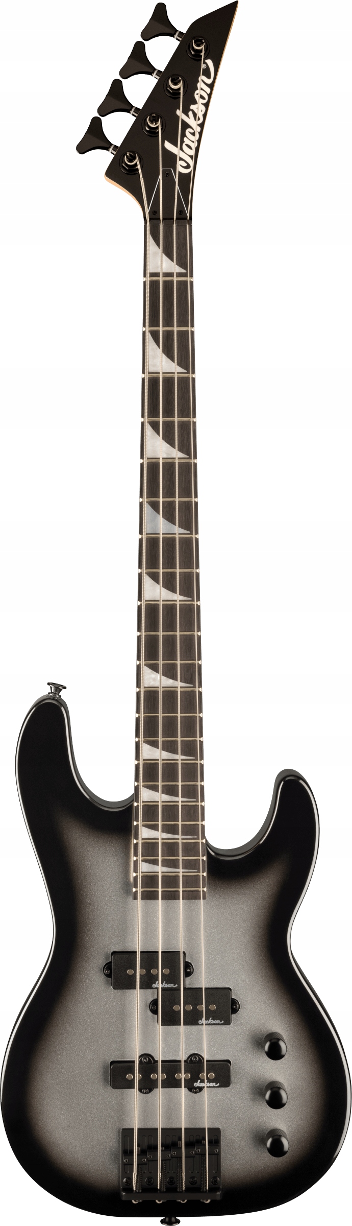 Jackson JS1X Cb Minion Ah Fb Silverburst Limited Edition Gitara basowa