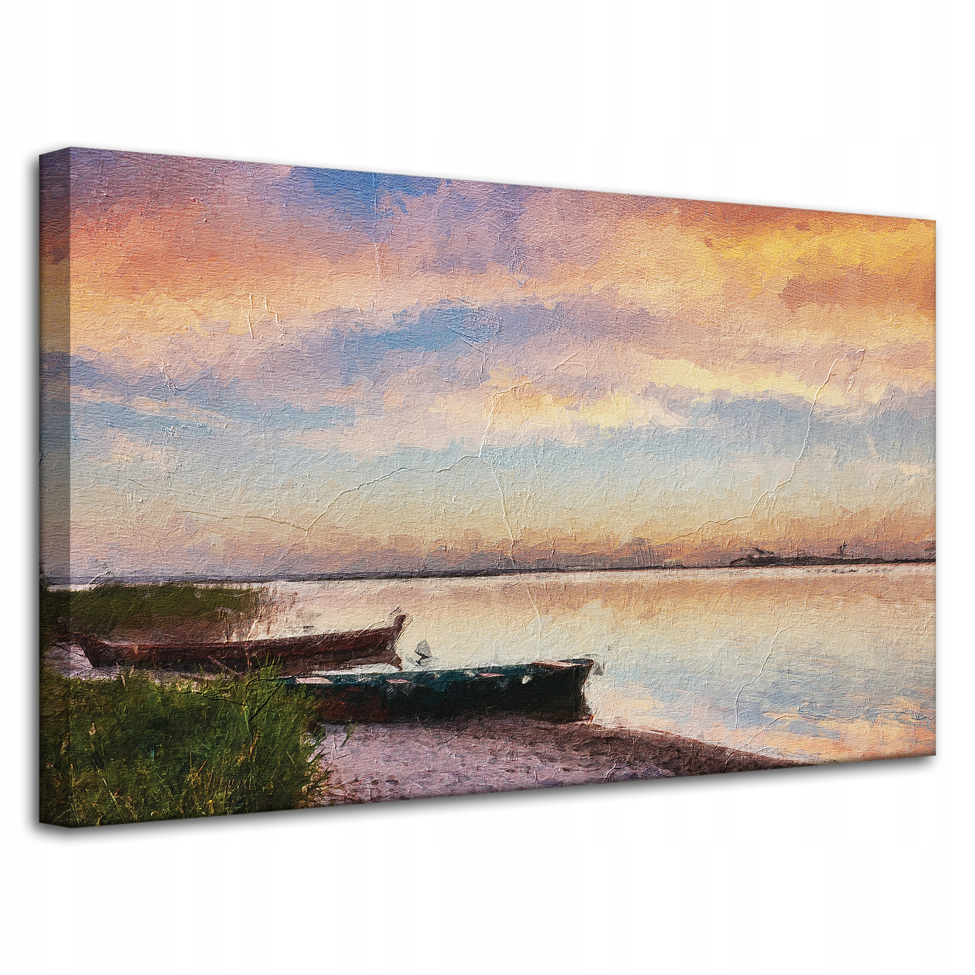 Obraz na plátně Olejomalba Malířství na břehu 80x50 cm