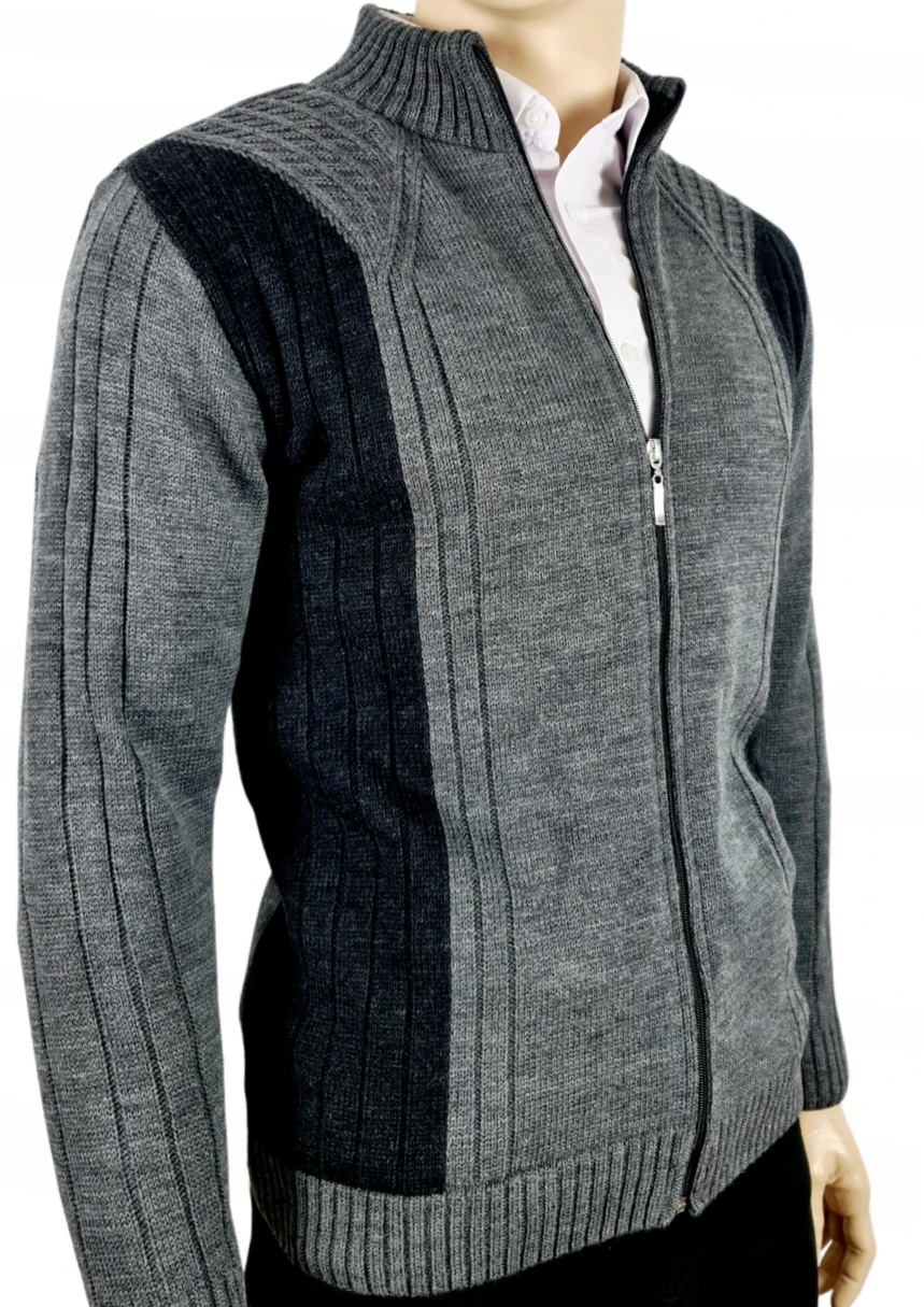 sweter rozpinany N58e PRODUKT POLSKI PL grafit M