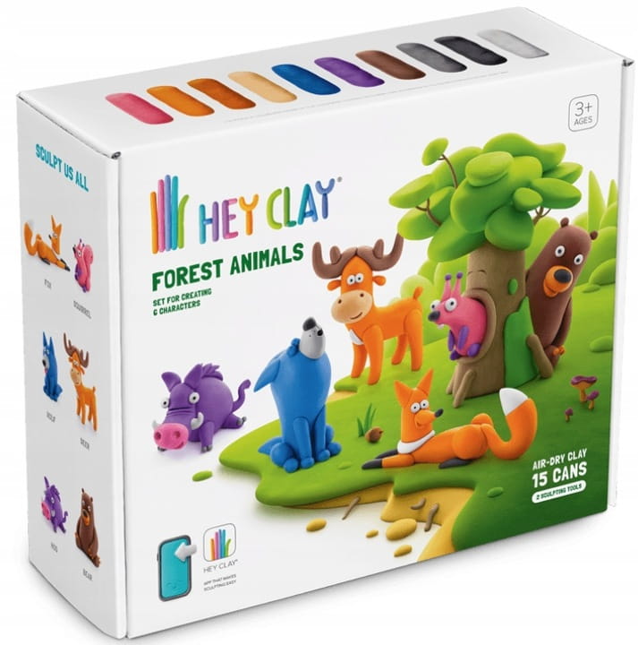 

Hey Clay Masa plastyczna Forest Animals 15 tub