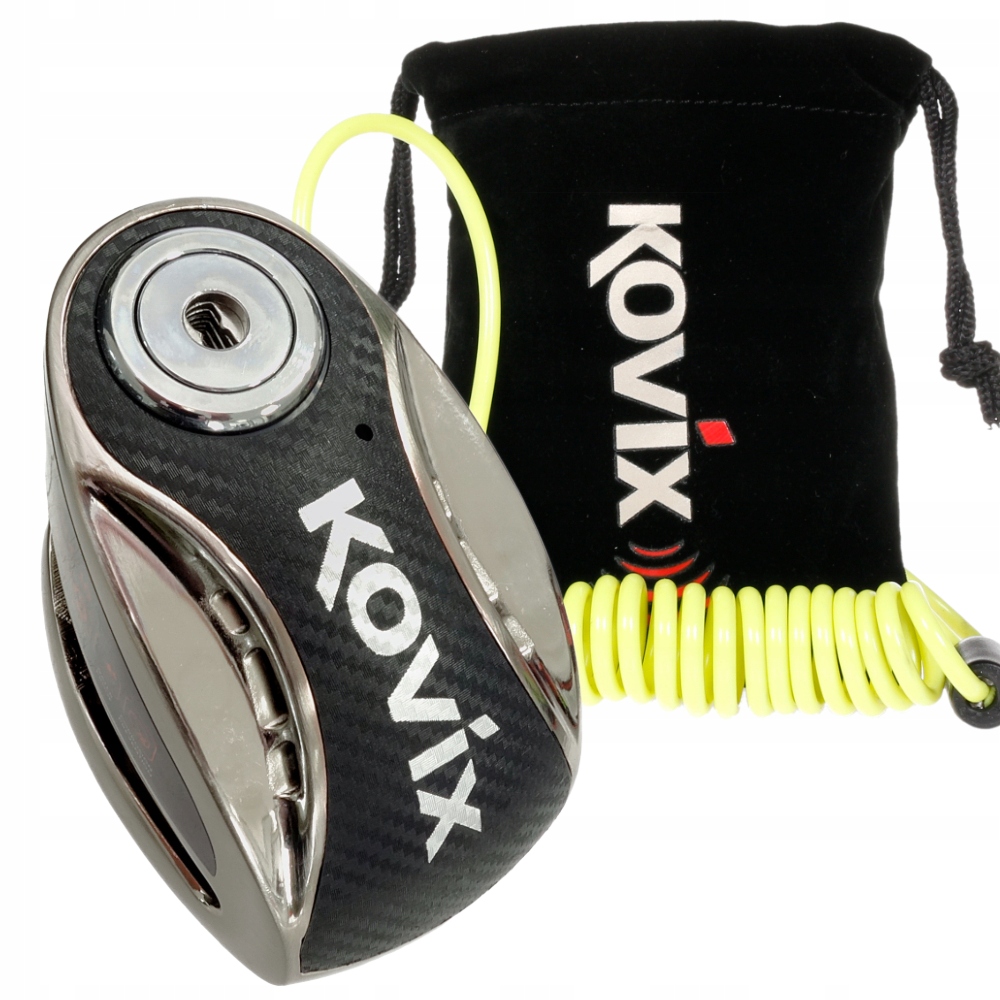 

Blokada Tarczy Hamulcowej Kovix 6mm alarm Stal