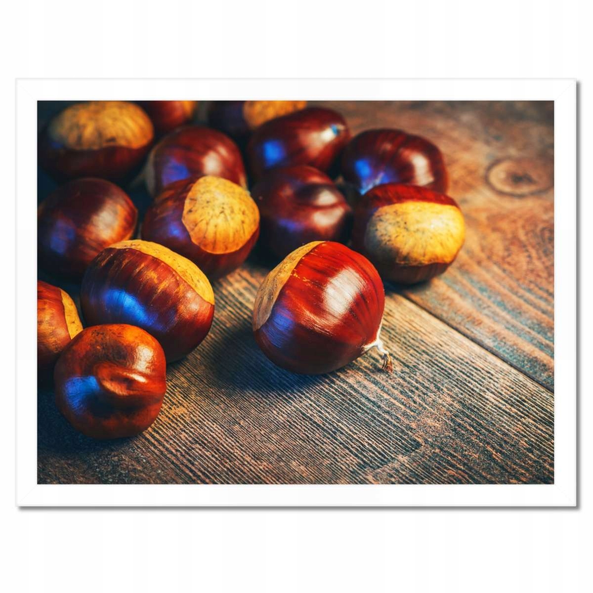 Plakáty v rámu 40x30 Ořechy na prkně Bronz