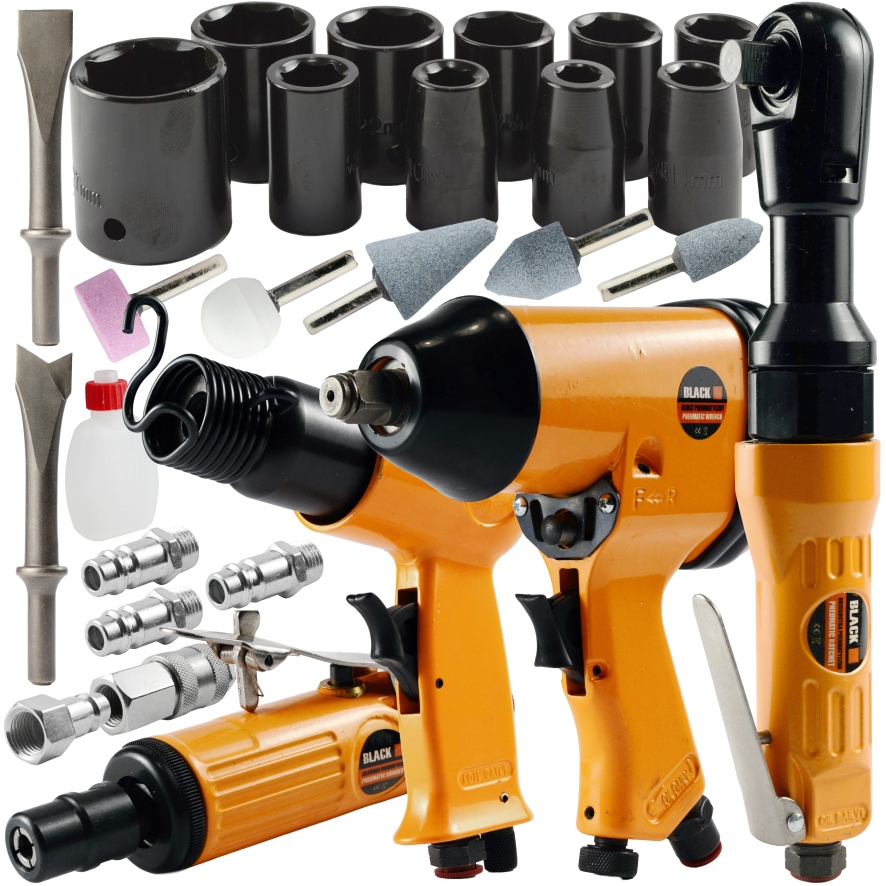 Sada Náradia 33 Pc Pneumatický Kľúč Úderový Kufor