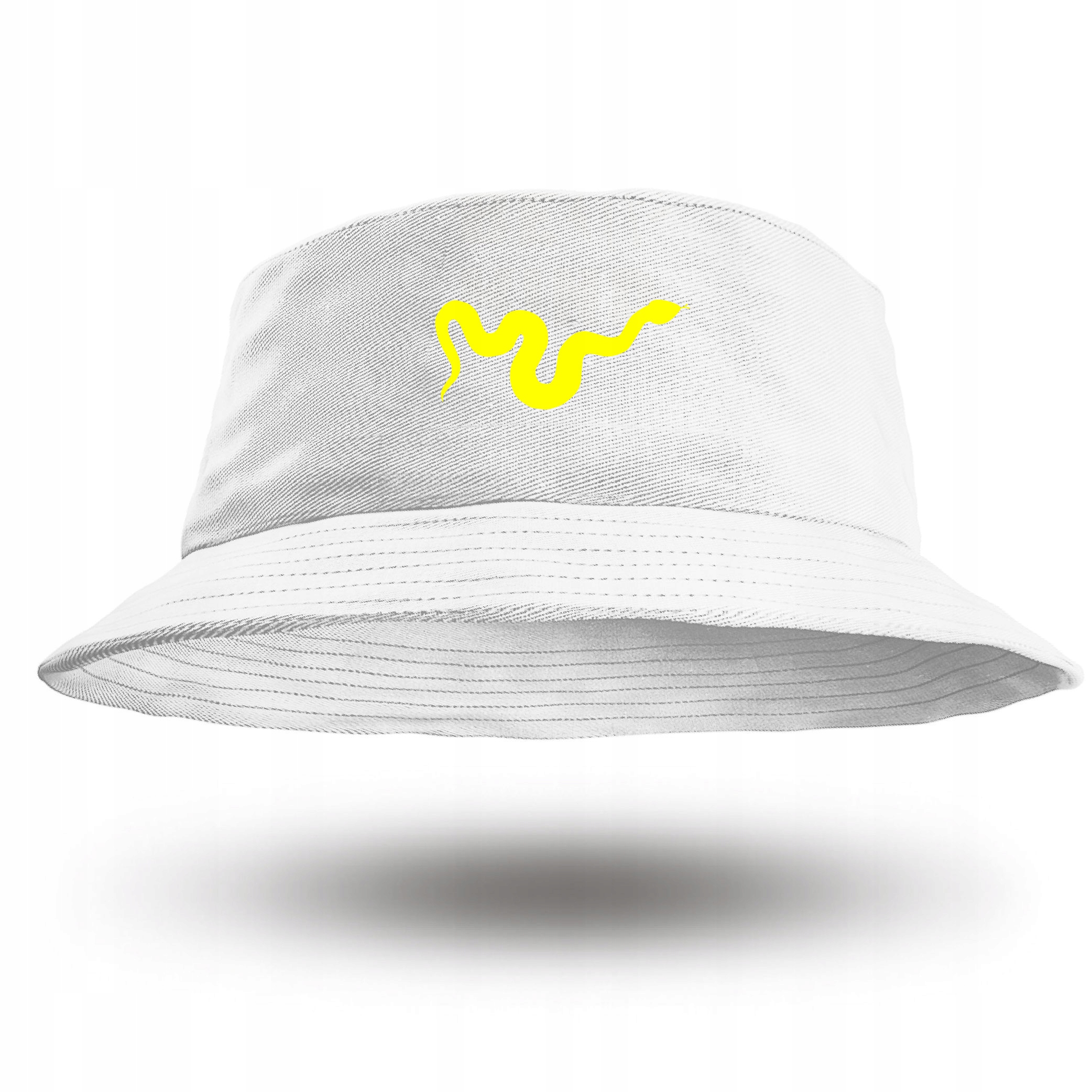 

Biały Bucket Hat Snake Wąż Kapelusz Wędkarski Styl