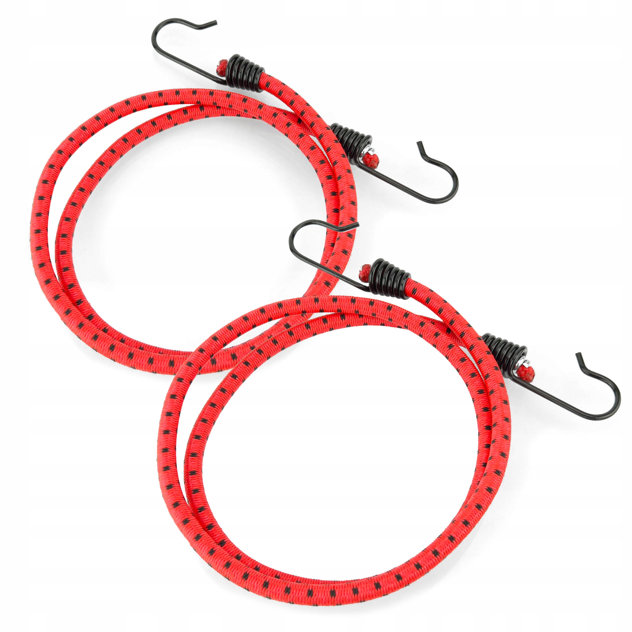 Linka bagażowa ekspandor guma transportowa z hakami czerwona 120cm 2szt