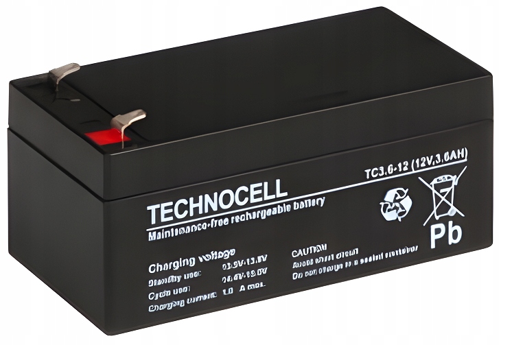 

Technocell TC3.6-12 12V 3,6AH Agm Tc 3.6-12 TC3,6