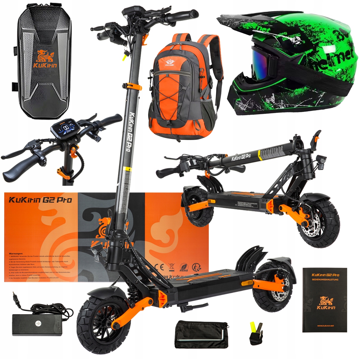 Pojazd Elektryczny KuKirin G2 Pro Abe 500w 48V 15.6AH 65KM 25KM/h +Dárek