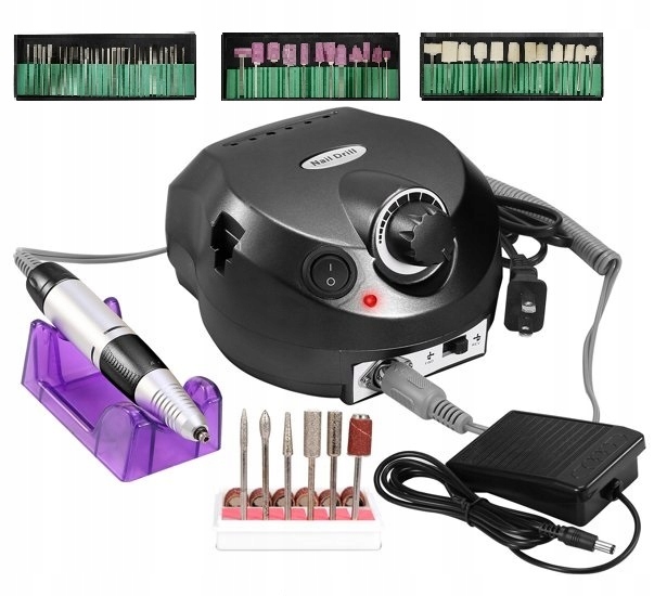 

Frezarka manicure pedicure hybrydy żele mocna 65w