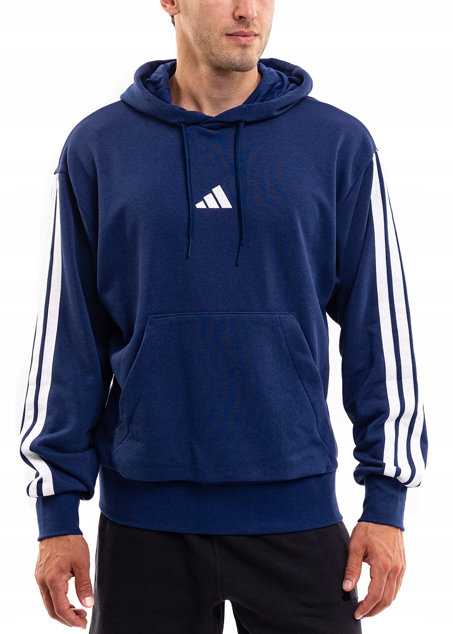 Pánská Mikina S Kapucí adidas Sportovní tepláková mikina s kapucí, bavlněná, velikost M