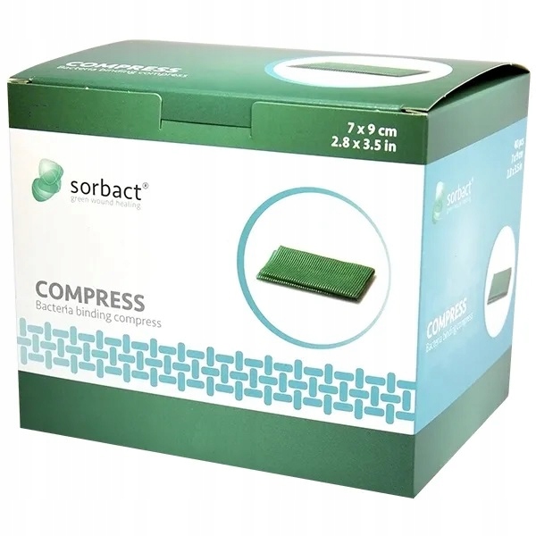 

Sorbact, Kompres wiążący bakterie 7x9 cm 1 sztuka