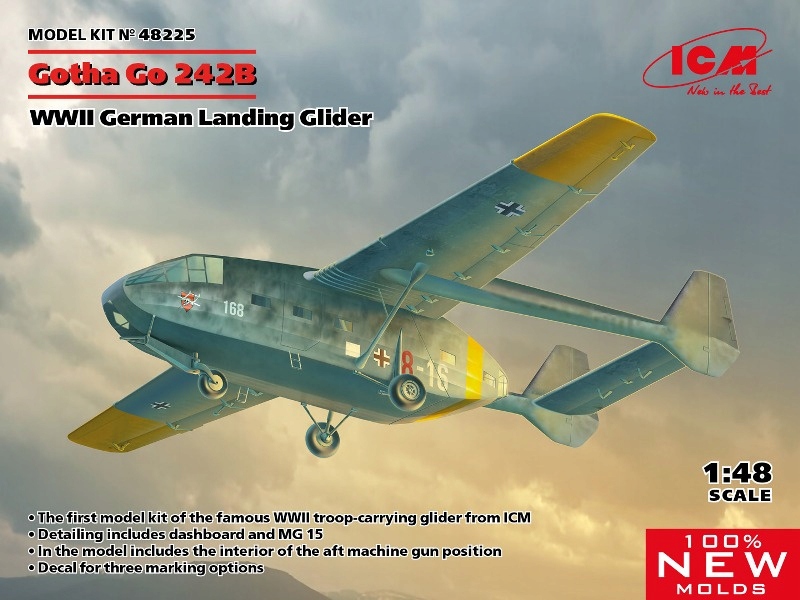 Gotha Go 242B Německý přistávací kluzák z druhé 1:48