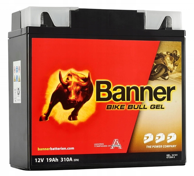 

Banner Bike Bull Gel 52101 12V 19AH 310A GT20H-3