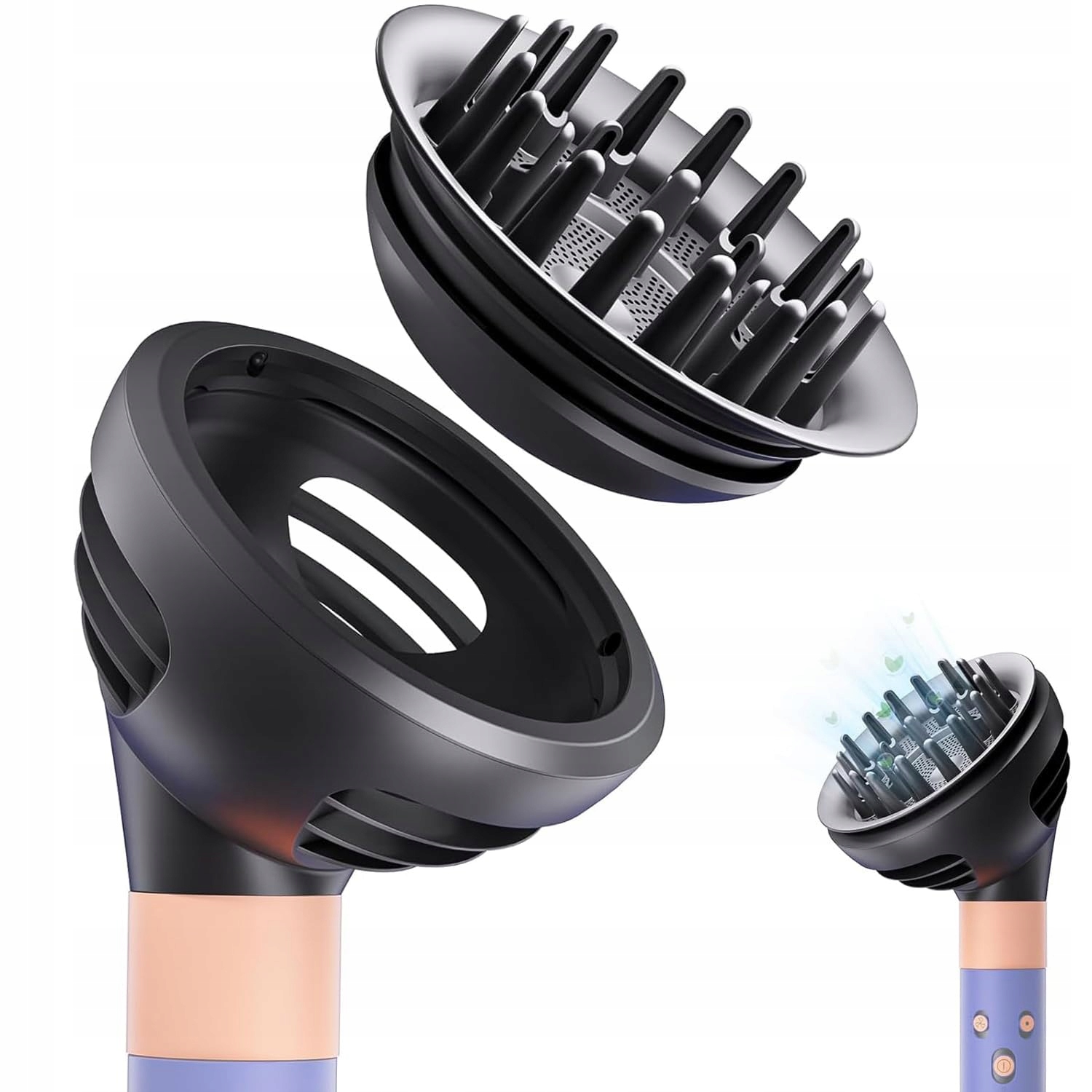 Dyfuzor Do Nasadek Dyson Airwrap HS01 HS05 HS08 Suszarka Do Włosów Czarny