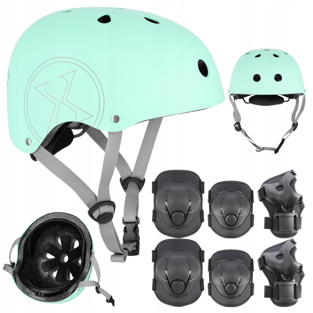 Cyklistická přilba s regulací chrániče Komplet na kolečkové brusle Velikost Xs