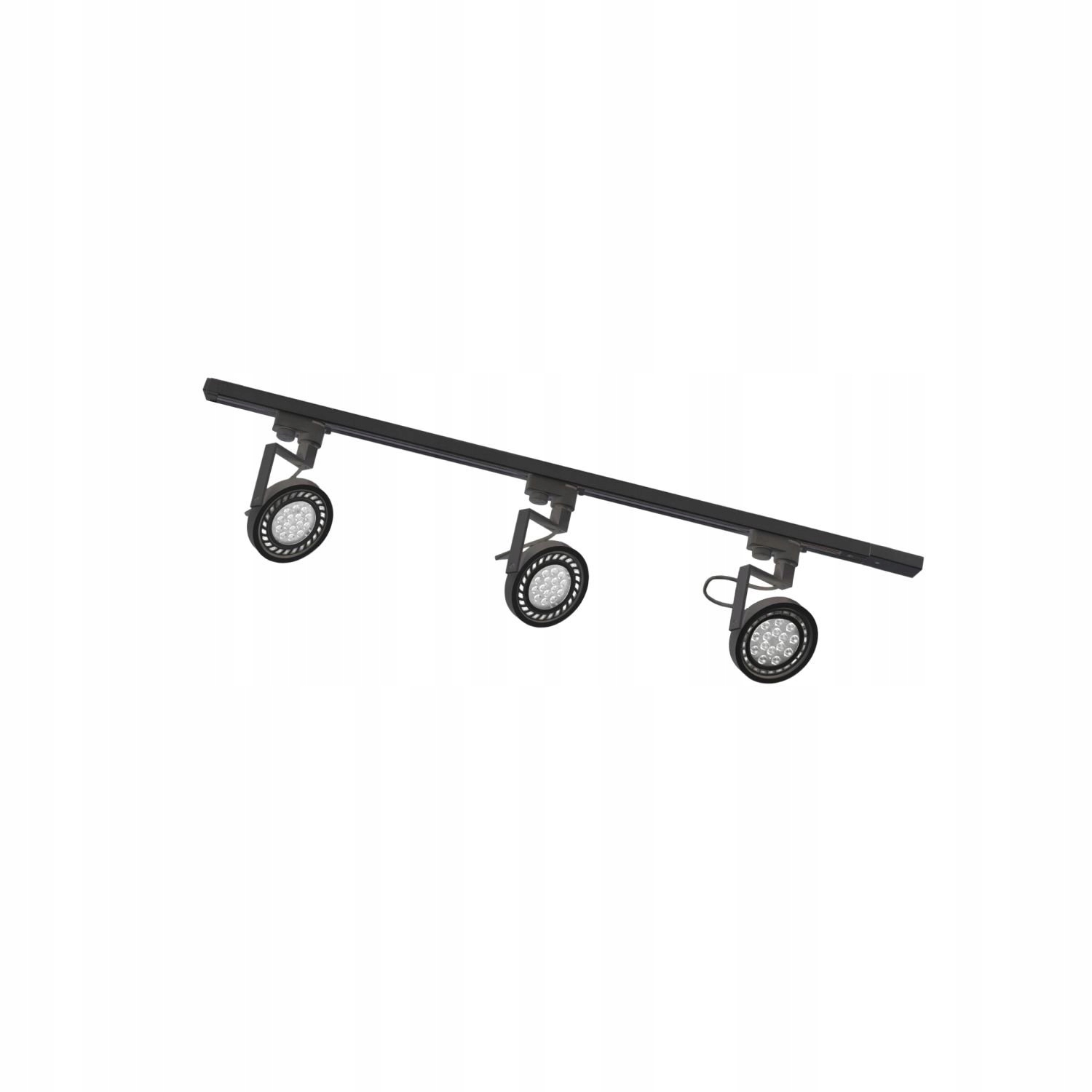 Trojitý set čiernych koľajníc na žiarovky AR111 1-fázový 3560 Zuma Lin